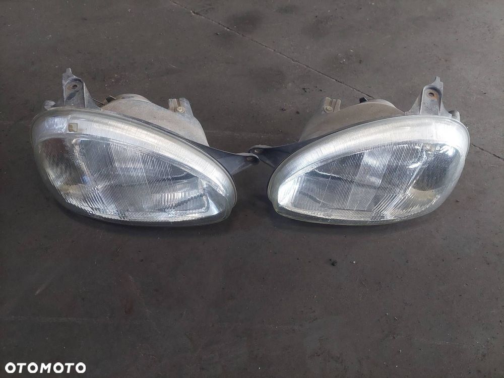 KOMPLETNY PRZÓD OPEL CORSA B Z282 MASKA ZDERZAK BŁOTNIKI LAMPY - 2