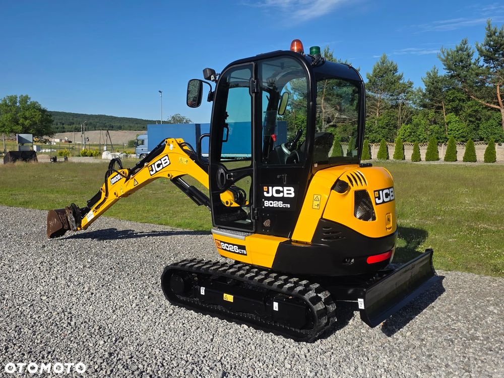 JCB JCB 8026 CTS mini Koparka 1901 MTG sprowadzona 3 łyżki szybkozłącze hydrauliczne piękny stan GOODBER 8025 30 - 23