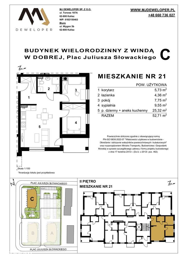 Mieszkanie nr 21 na "Osiedlu Dobre" budynek C