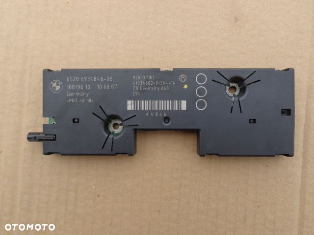 MODUŁ WZMACNIACZ ANTENOWY DIVERSITY BMW E91 6934846 - 1