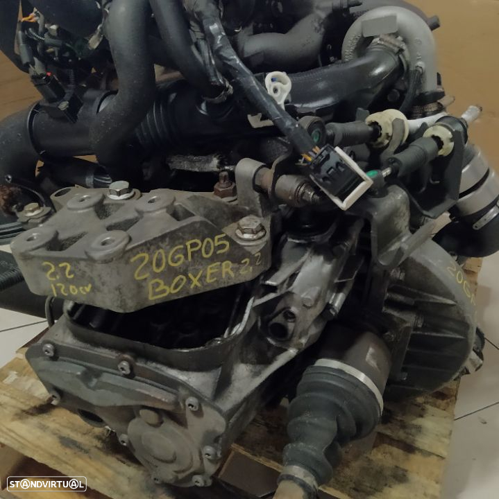 Motor peugeot BOXER 2.2HDI 120cv 4HU 2009 - caixa velocidades 20GP05 - 8