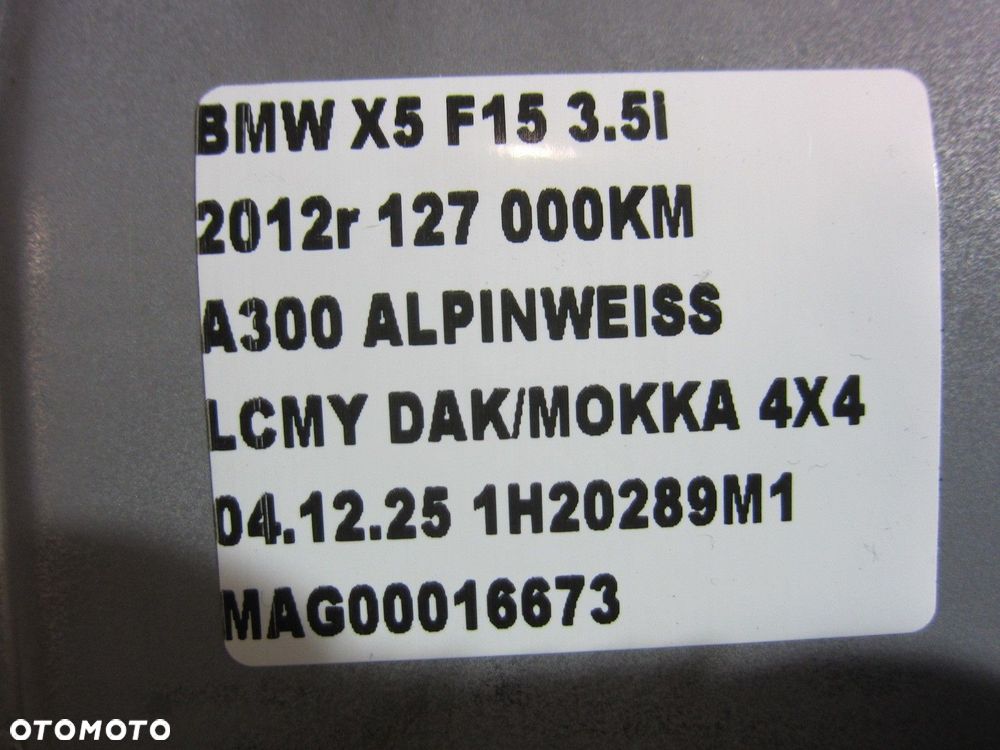 BMW X5 F15 F16 USA PODUSZKA KOLANOWA KIEROWCY MOKKA BRĄZ AIRBAG 72129311692 - 11
