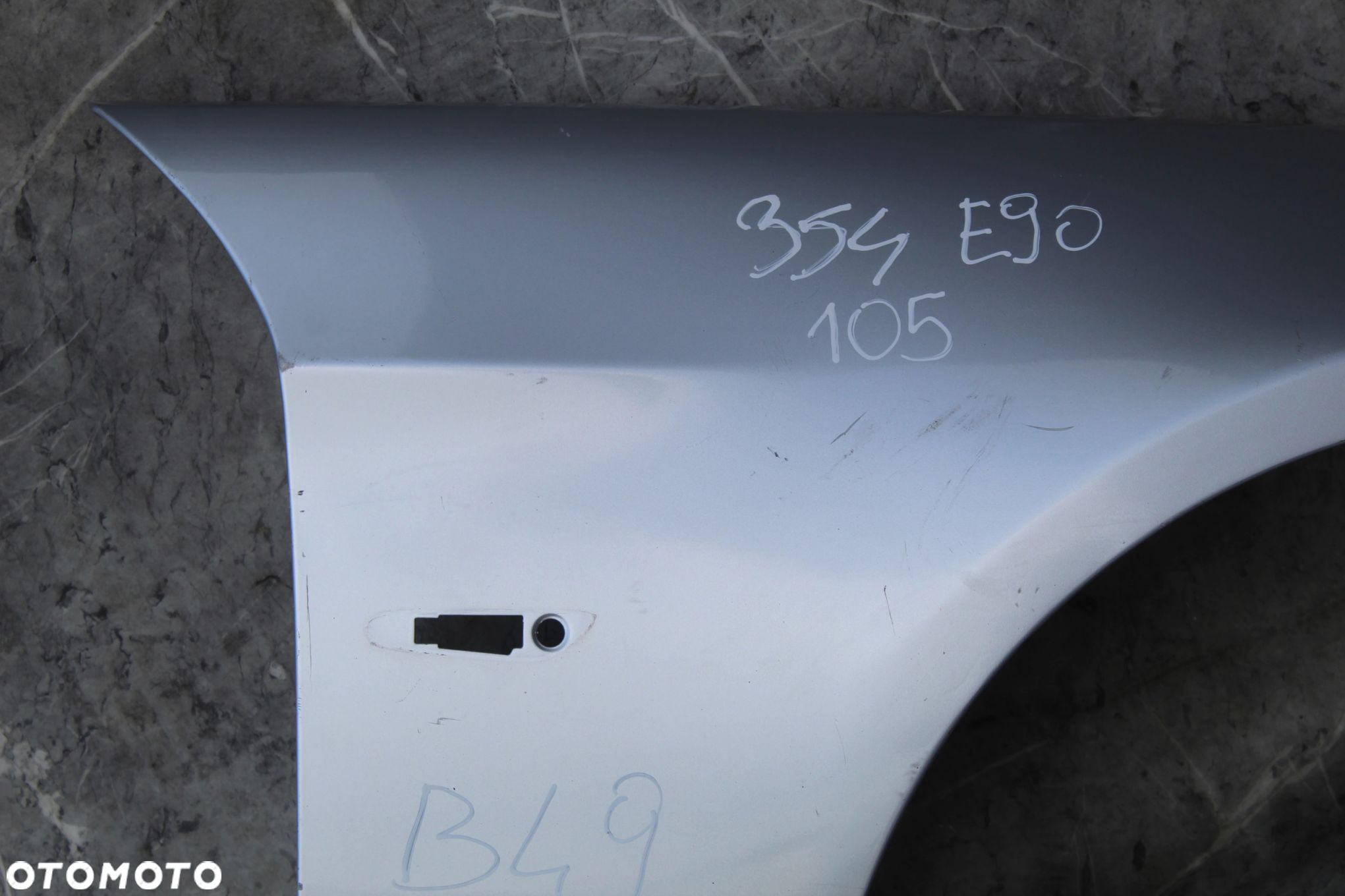 BŁOTNIK PRAWY 354 TITANSILBER BMW E90 E91 - 4