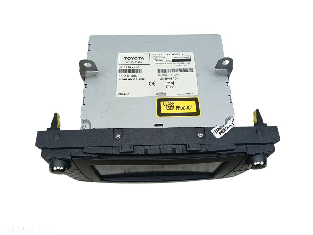 RADIO NAWIGACJA GPS TOYOTA AVENSIS T27 (2009-2011) 2.0 D4D 126KM 86120-20A80 - 6