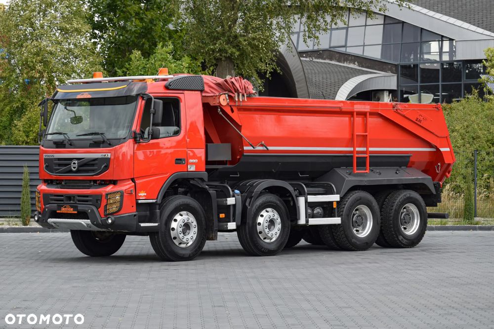 Volvo FMX380 / 8x4 / 13 LITROWY SILNIK / EURO 5 / WYWROTKA TYLNOZSYPOWA / HYDROKLAPA / KAMERA COFANIA / SERWISOWANA / SPROWADZONA - 1