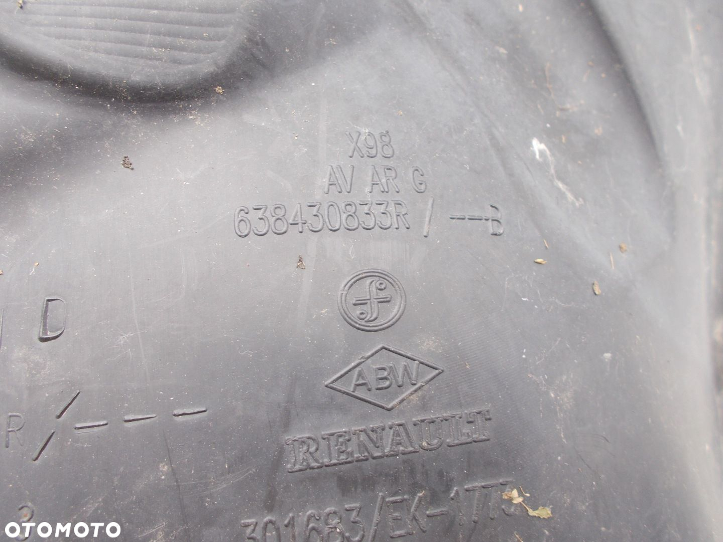 RENAULT CLIO IV 12-20 638430833R NADKOLE LEWE PRZÓD PRZEDNIE CZĘŚĆ TYLNA - 3