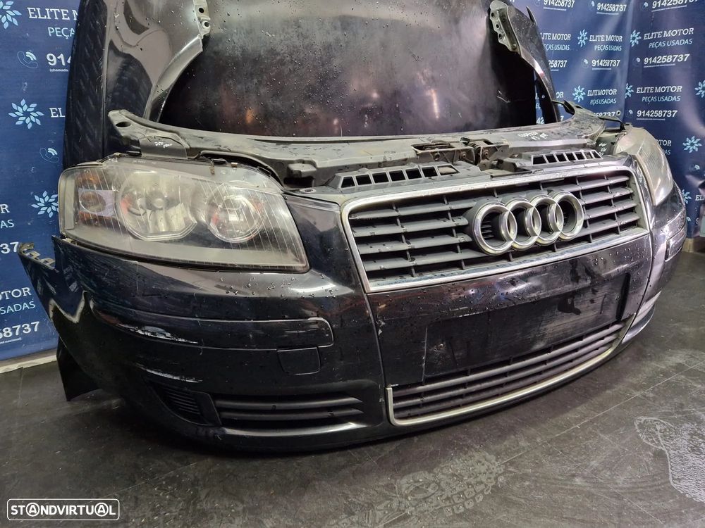 Frente completa usada AUDI A3 8P 2.0 TDI capot parachoques guardalamas oticas radiadores - 4
