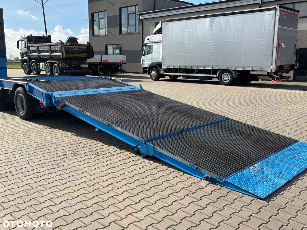 Langendorf SATBUE 20 , 2 osie skrętne , naczepa do przewozu wózków widłowych, maszyn rolniczych, maszyn budowlanych , ciągników rolniczych , ciągników siodłowych , pomoc drogowa , wciągarka, własna hydraulika, skoładany hydraulicznei pomost , - 16