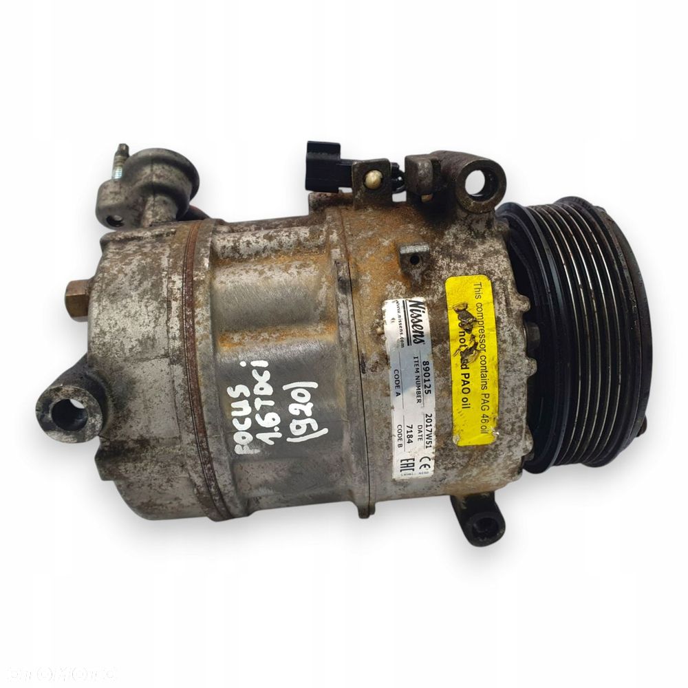SPRĘŻARKA KLIMATYZACJI Ford Focus MK2 MK3 1.6 TDCi Nissens 890125 Oryginał - 7