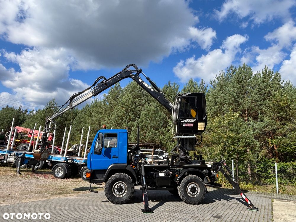 MAN 4x4 dźwig z kabiną do drewna energetyki wiertnica SPROWADZONY - 1
