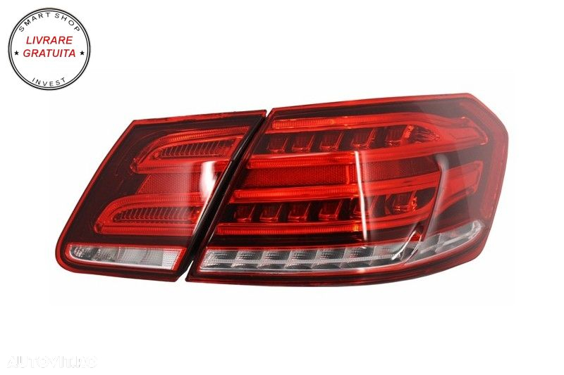 Stopuri LED Mercedes E-Class W212 (2009-2013) Facelift Design Rosu Clar- livrare gratuita - 2