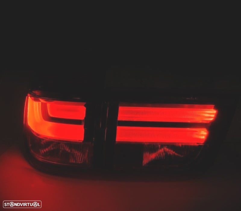 FAROLINS TRASEIROS BMW X5 E70 07-10 LIGHT BAR FUMADOS - 2