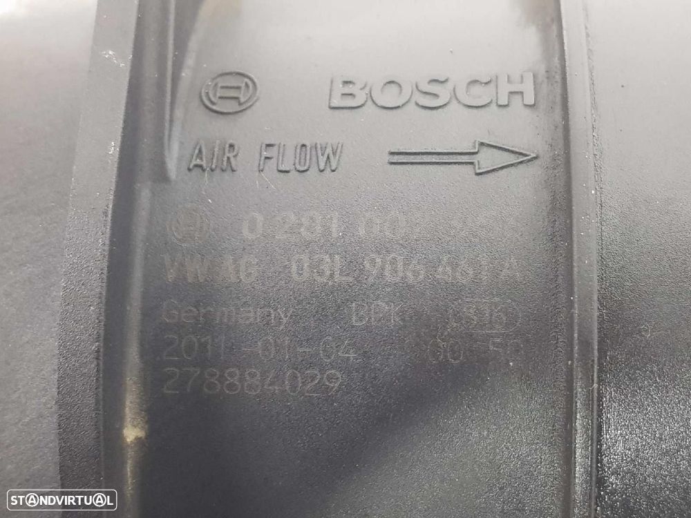 MEDIDOR DE MASSA DE AR VOLKSWAGEN SCIROCCO 2011 -03L906461A - 4
