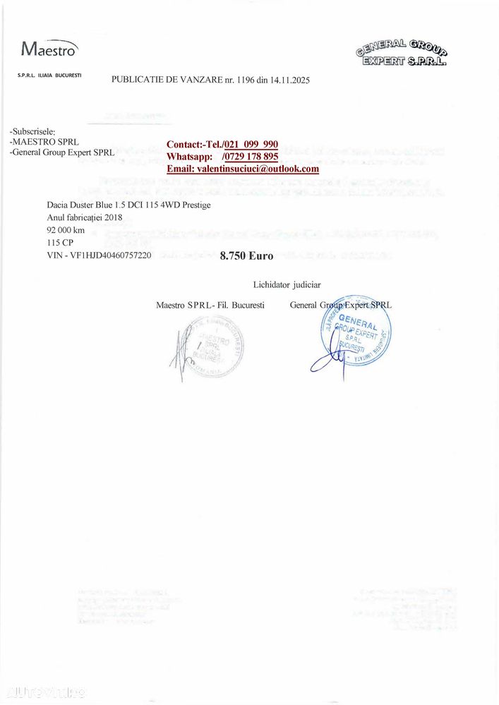 Dacia Duster 1.5 Blue dCi 4WD Prestige jante 17" - 7