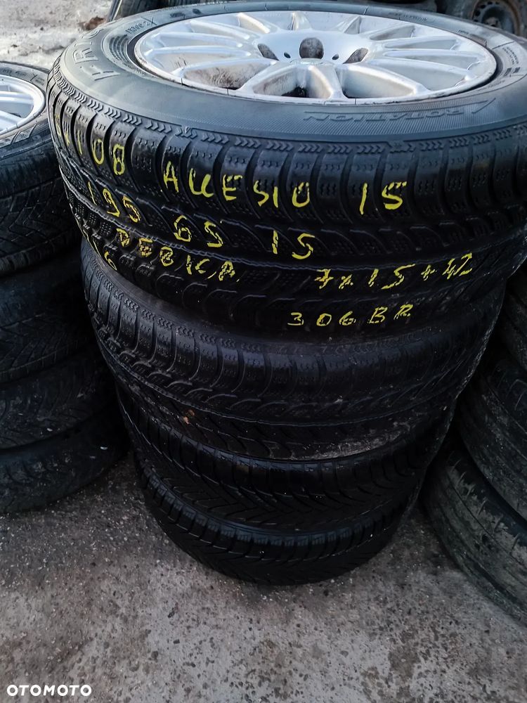 5x108 Felgi Aluminiowe Alufelgi 15 Koła Zimowe RENAULT LAGUNA II 2 KANGOO II 2 MERCEDES CITAN CITROEN C4 PICASSO BERLINGO III 3 PEUGEOT 308 PARTNER III 3 FORD FOCUS CMAX TOURNEO TRANSIT CONNECT VOLVO C30 S40 V40 V50 OPEL COMBO E 4,5mm Legnica ALU-RAD 195/65 - 6