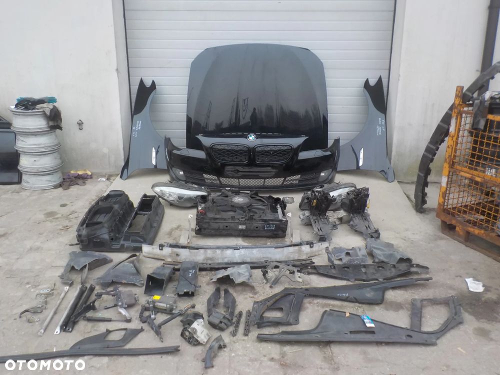 BMW SERIA 5 F10 KOMPLETNY PRZÓD MASKA ZDERZAK BŁOTNIK LAMPY PAS PRZEDNI KOLOR BLACK SAPPHIRE METALLIC - 23