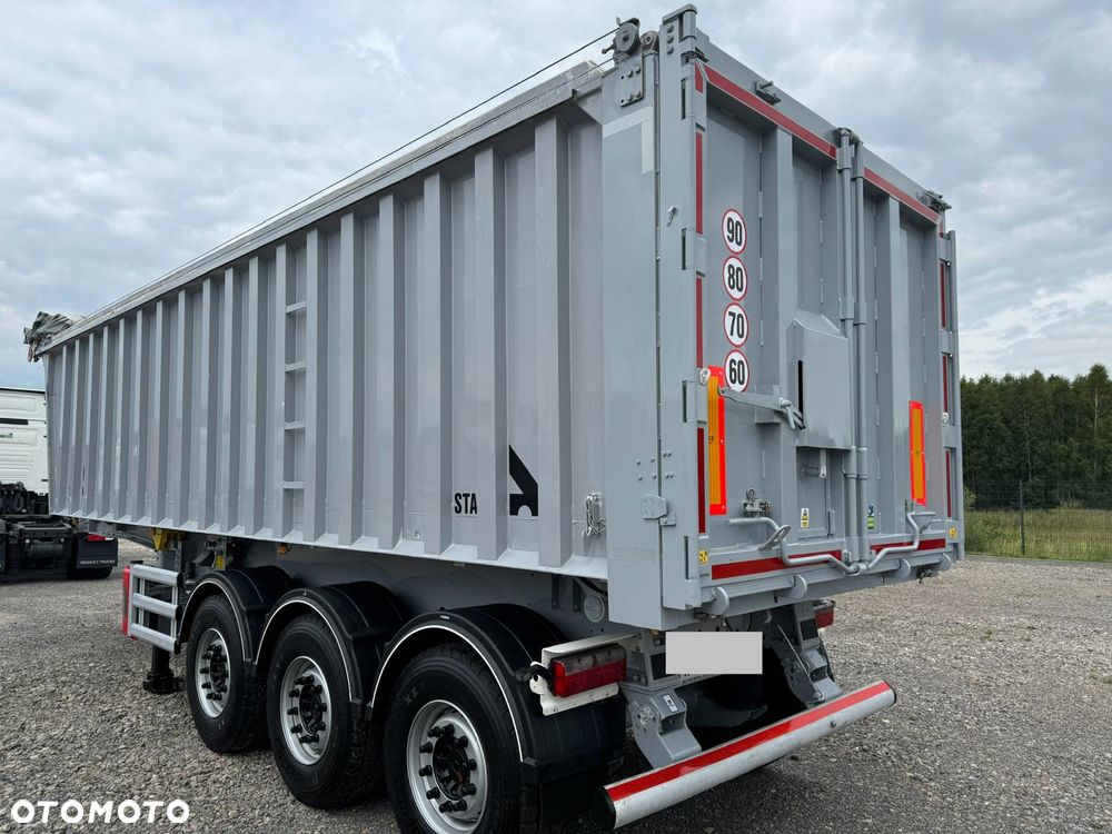 Stas Naczepa Wywrotka Aluminiowa STAS S300CX ‼️ 45m3 Super stan Opony 80% Micheline‼️
