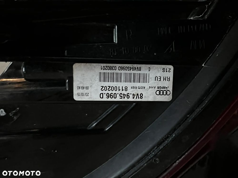 AUDI A3 LAMPY LED KOMPLET TYŁ 8V4945096D 8V4945095D 8V4945093A 8V4945094A - 7