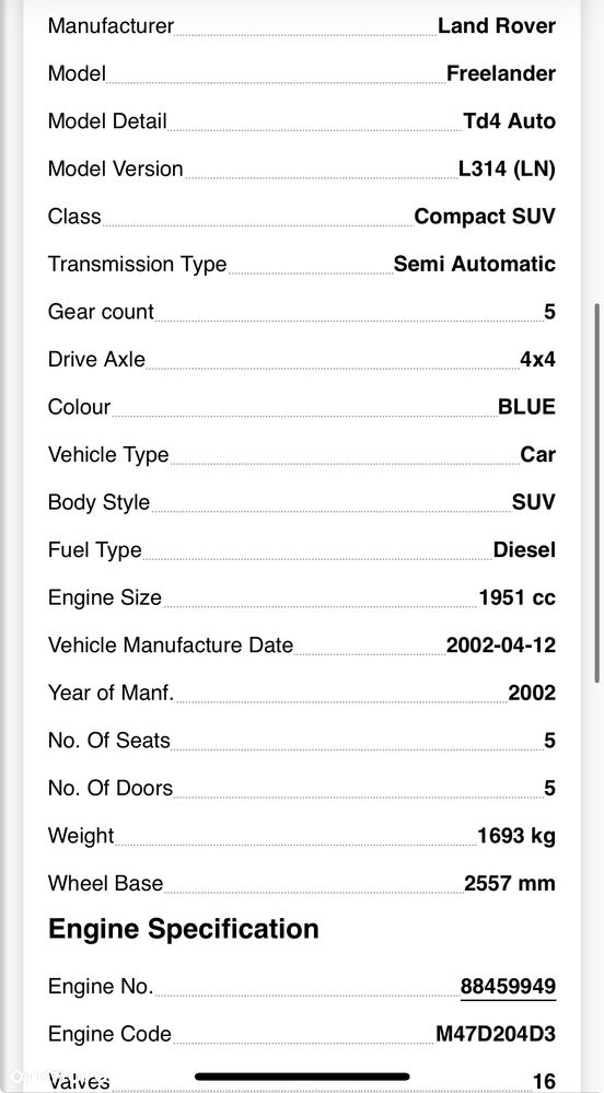 Silnik kompletny LAnd ROver FReelander  TD4 m47 L20 m47d204  film video - 10