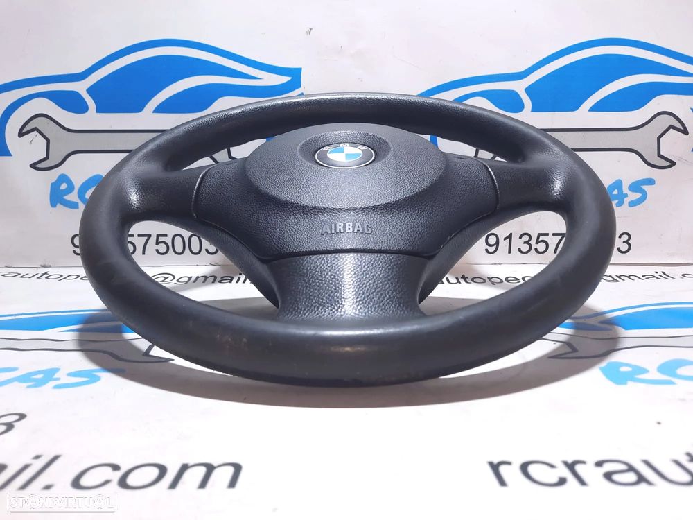 VOLANTE GUIADOR COMPLETO BMW SERIE 1 E81 32306763076 6763076 SERIE 1 E87 E82 COUPE E88 CABRIO PELE AIRBAG - 6