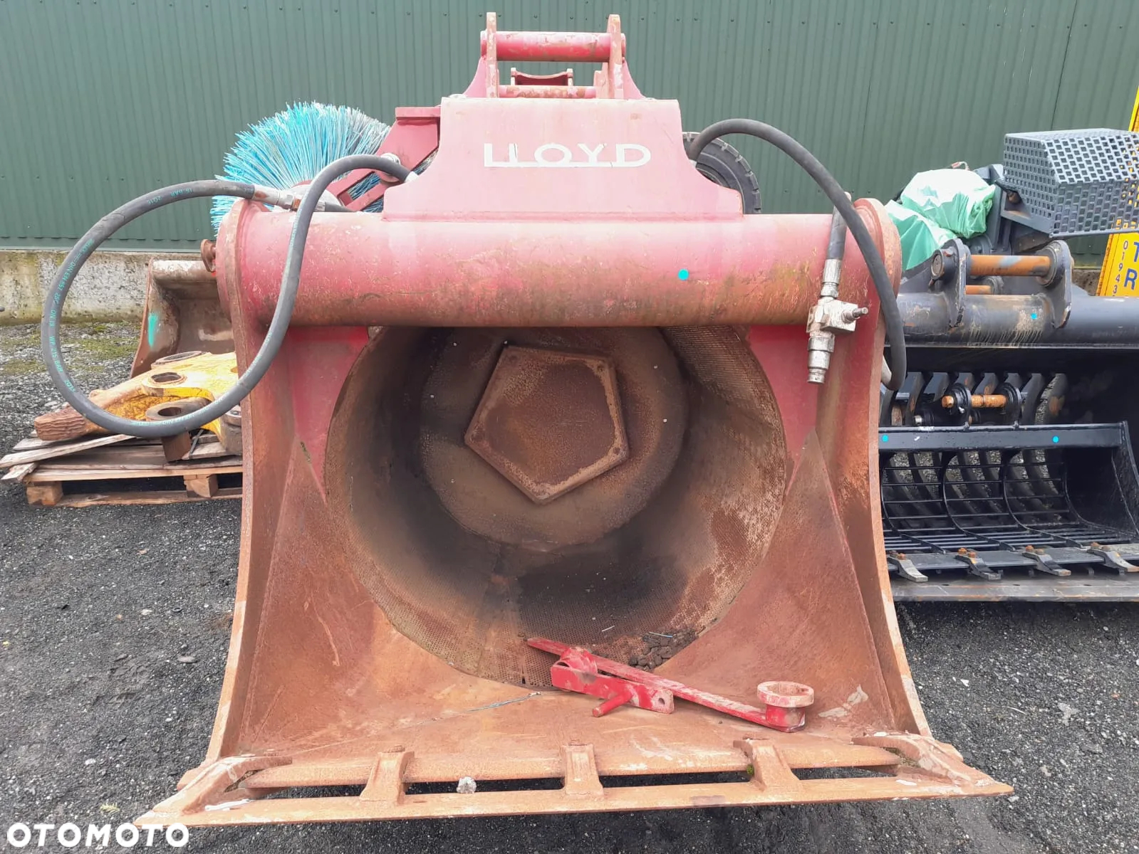 Łyżka ażurowa przesiewająca sortująca hydrauliczna bębnowa przesiewacz do koparki szerokość 130cm. - 11