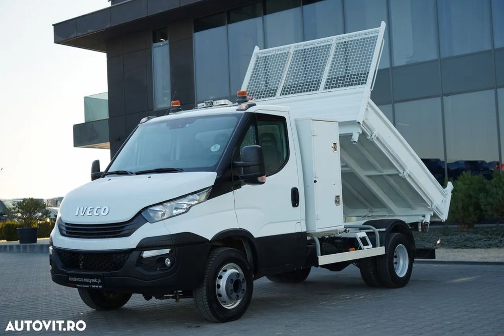 Iveco DAILY 70-180 / BASCULATOR SPATE 2.8 M / MASĂ NETĂ: 7.0 T / DUBLU / BLOCARE PUNȚI - 1