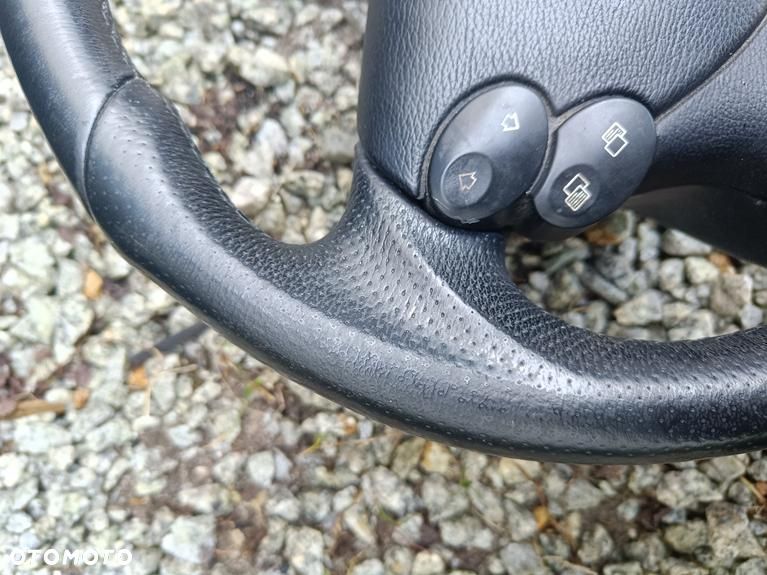 MERCEDES W209 CLK W211 LIFT W219 CLS KIEROWNICA AMG CZARNA SKÓRZANA ŁOPATKI - 4