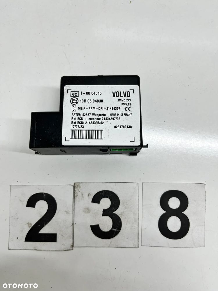 Sterownik, moduł Immobilizera Volvo 24V 0231780138  21434397  21434395 - 1