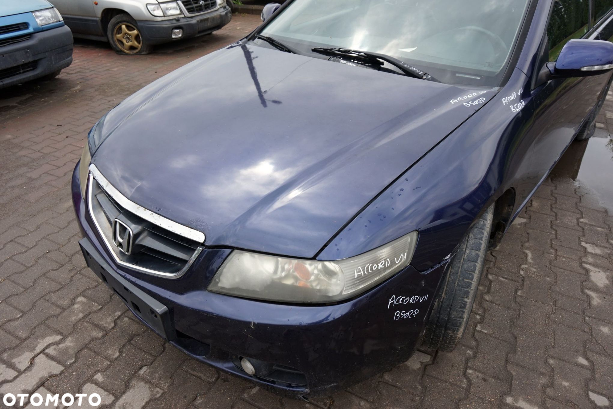 MASKA ZDERZAK BŁOTNIKI LAMPY ACCORD VII B502P  HONDA 2002-2005 GRANATOWY PRZÓD KOMPLETNY - 4