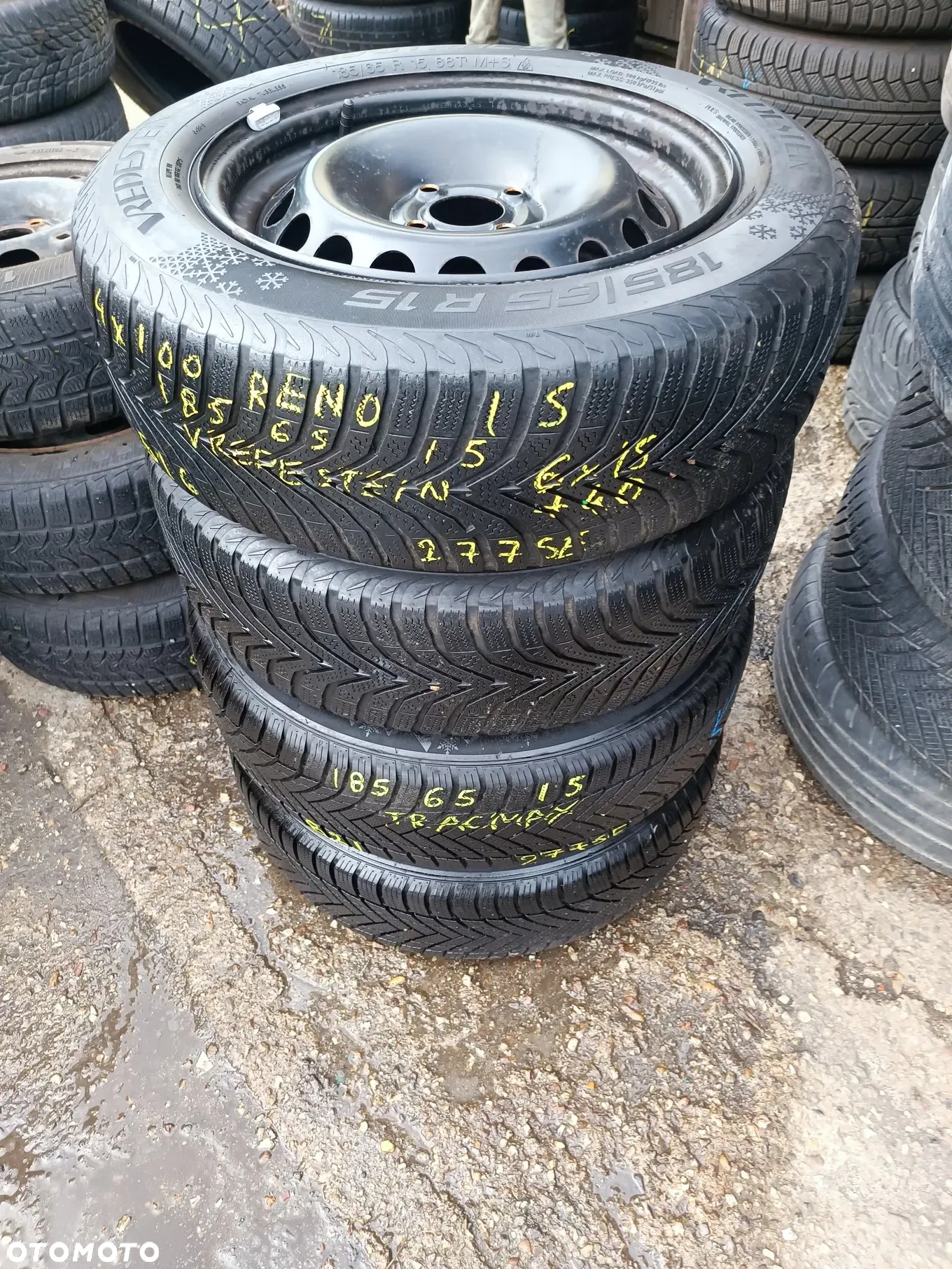 4x100 Felgi Stalowe Stal 15 Koła Zimowe Zima RENAULT CLIO MODUS MEGANE SCENIC KANGOO DACIA DOKKER SANDERO LODGY LOGAN NISSAN NOTE I II 2 MICRA K14 Legnica ALU-RAD 5- 8,5mm 185/65 - 2