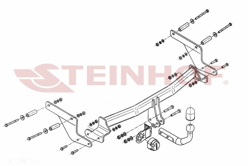 Hak Holowniczy + MODUŁ 7PIN do Renault Captur I od 2013 do 2019 - 3