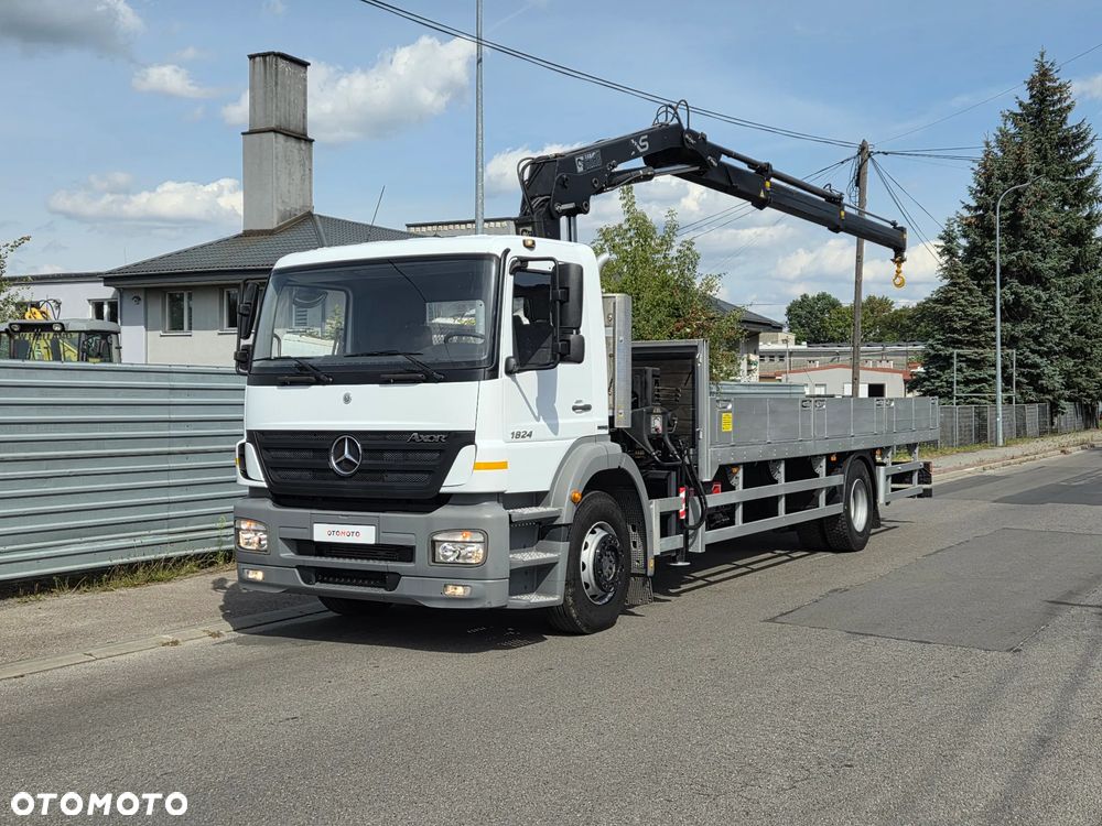 Mercedes-Benz AXOR 1824L // HDS HIAB 122 // DŹWIG ŻURAW // TYŁ PODUSZKI // MOŻLIWA PRZEBUDOWA NA LAWETĘ - 1
