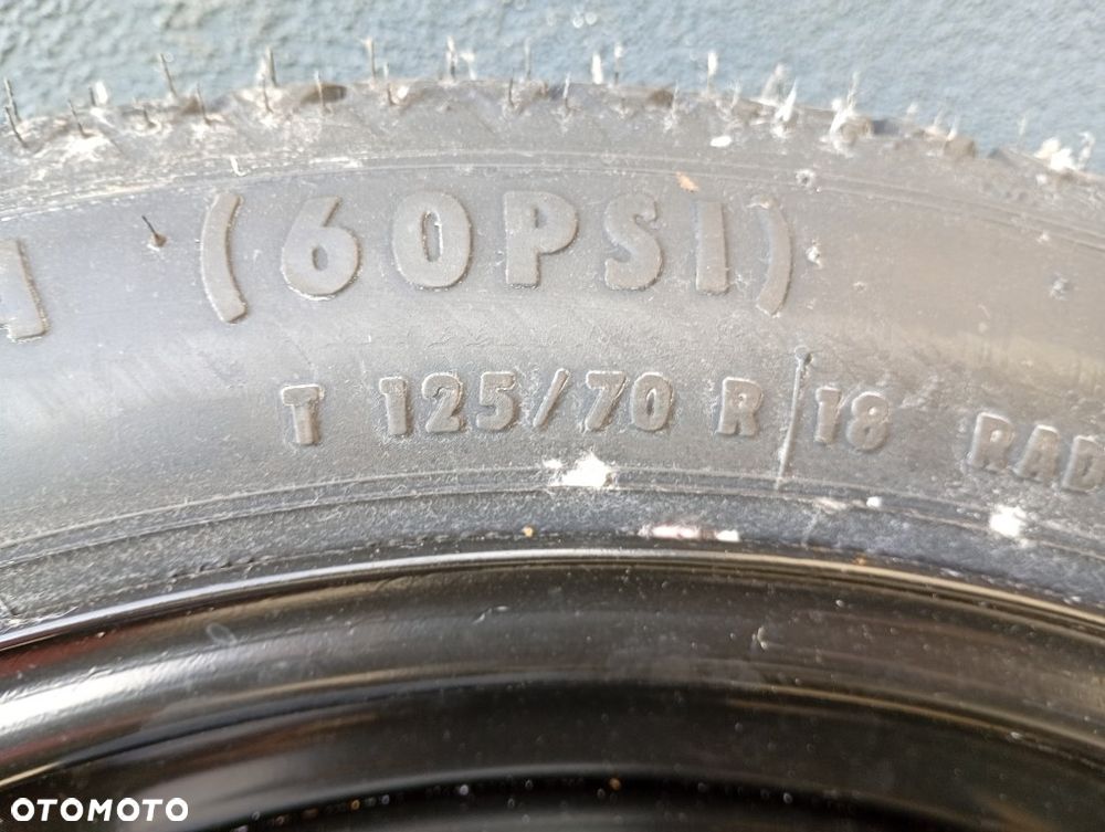 koło zapasowe dojazdowe Continental T125/70R18 vw golf V IV plus touran passat b7 - 6