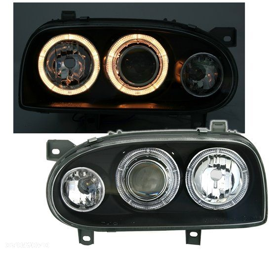 Lampy Reflektory DEPO GOLF III 3 Ringi SOCZEWKA - 2