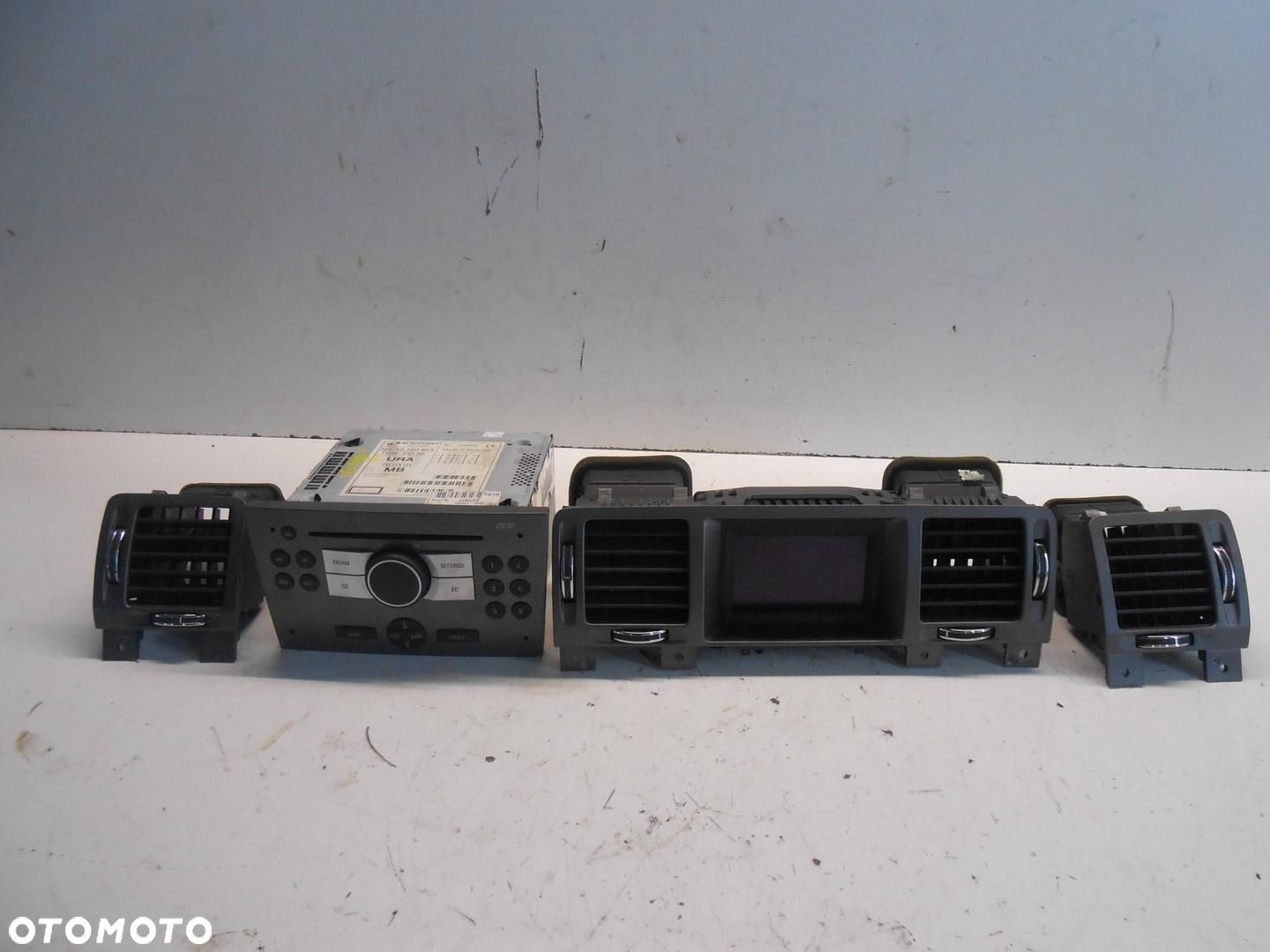 RADIO CD WYŚWIETLACZ KRATKI NAWIEWU OPEL VECTRA C LIFT 13190853 # - 1