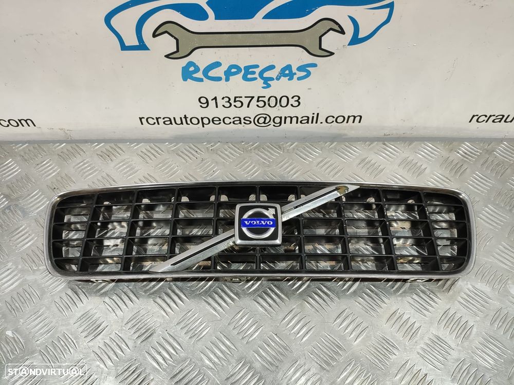 GRELHA CENTRAL FRENTE VOLVO S60 I 1 MK1 384 9190740 9151881 SIMBOLO LOGOTIPO - 5
