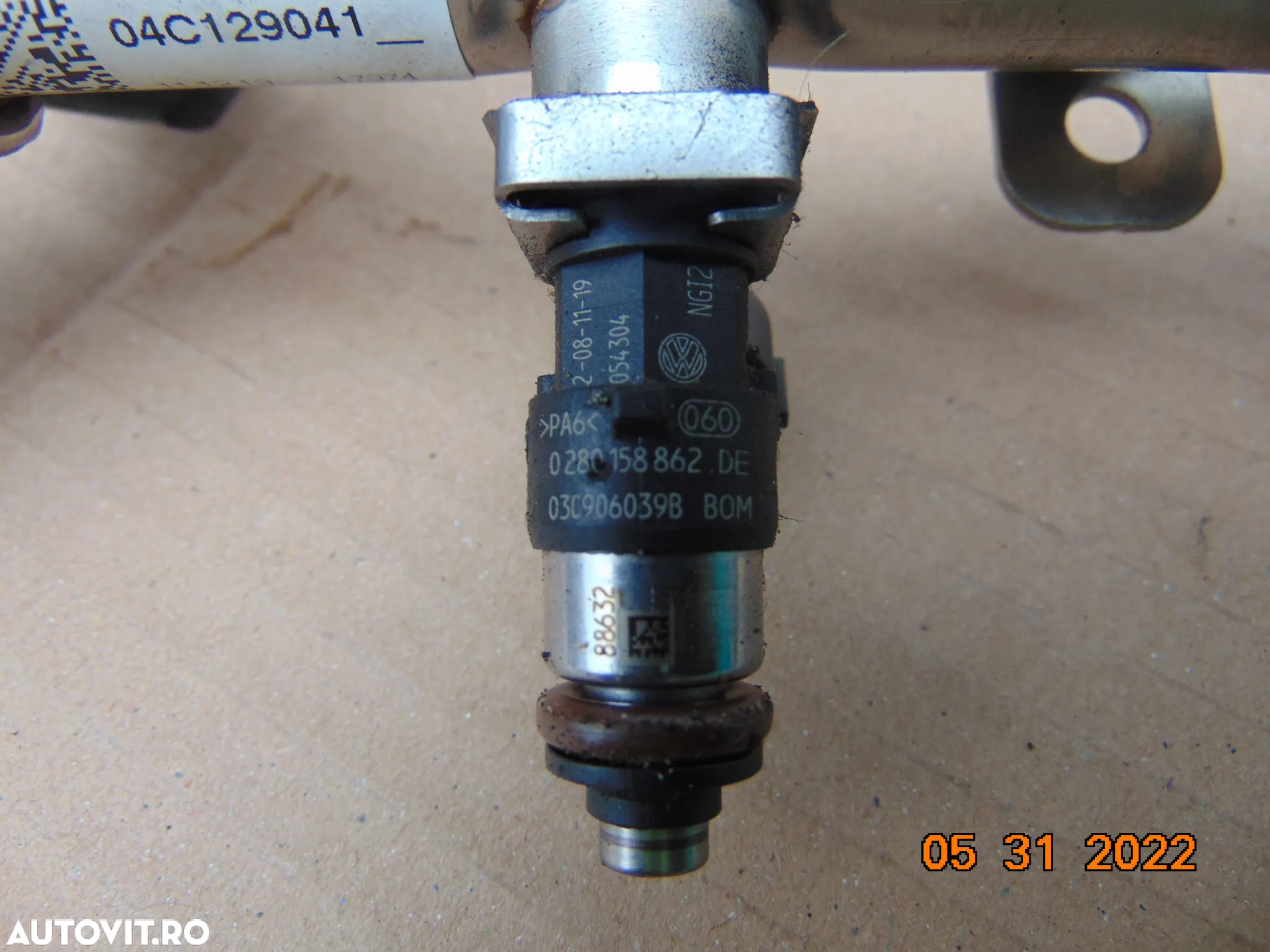 Rampa cu injectoare VW Polo 1.0tsi tgi Passat b8 golf 7 caddy touran skoda scala fabia 3 octavia se - 4