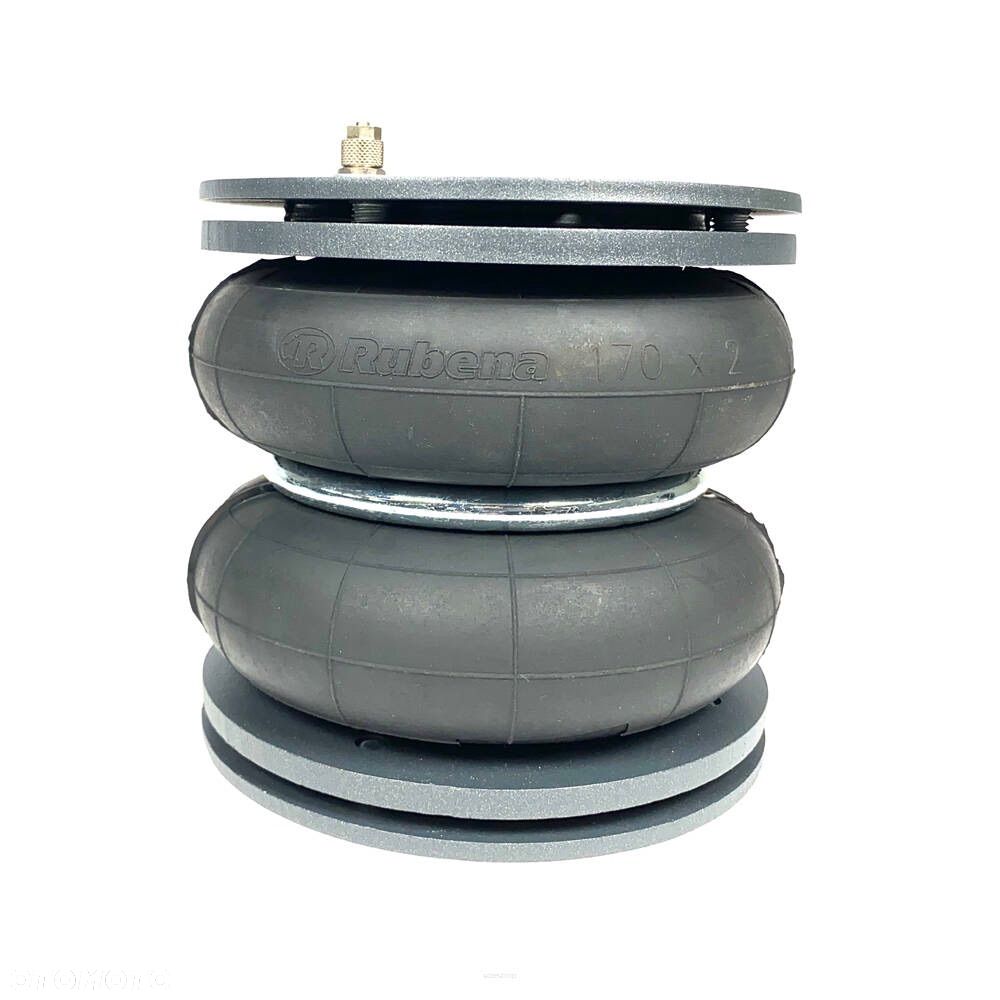 Zawieszenie pneumatyczne Fiat Ducato 2006 - 2023 4 tony z zaworami zwrotnymi podwójnym manometrem dedykowanym kompresorem - 7