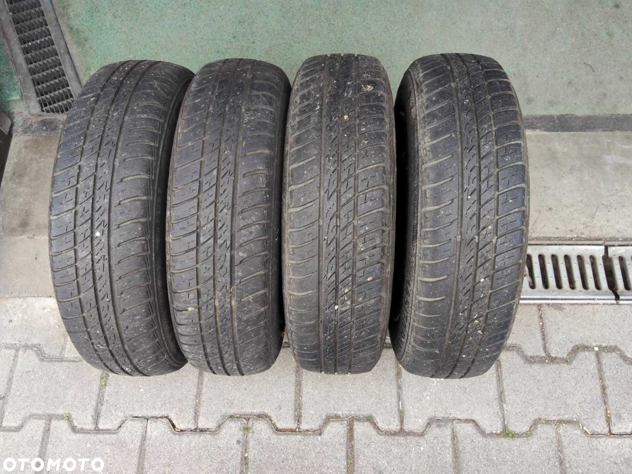 Felgi Seicento Cinquecento stalowe 13 cali  z oponami letnimi komplet! - 2