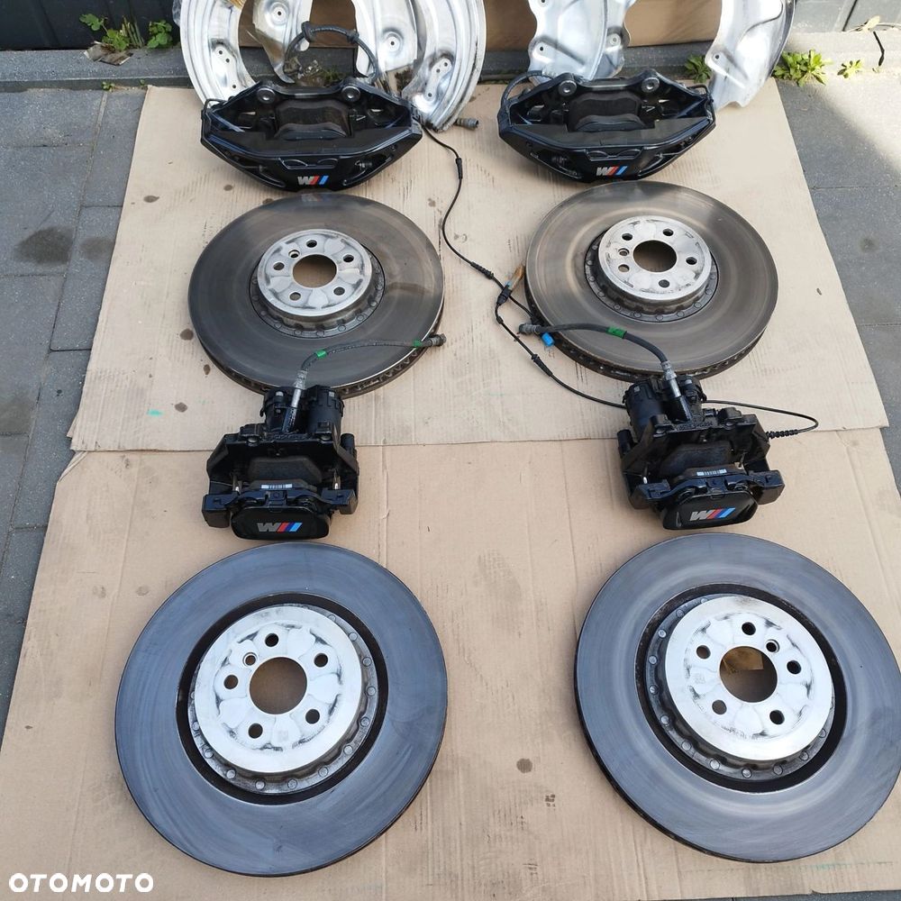 TARCZE KLOCKI ZACISKI OSŁONY KOMPLET M-PAKIET BMW 7 G70 i7 G70 395X36 - 1