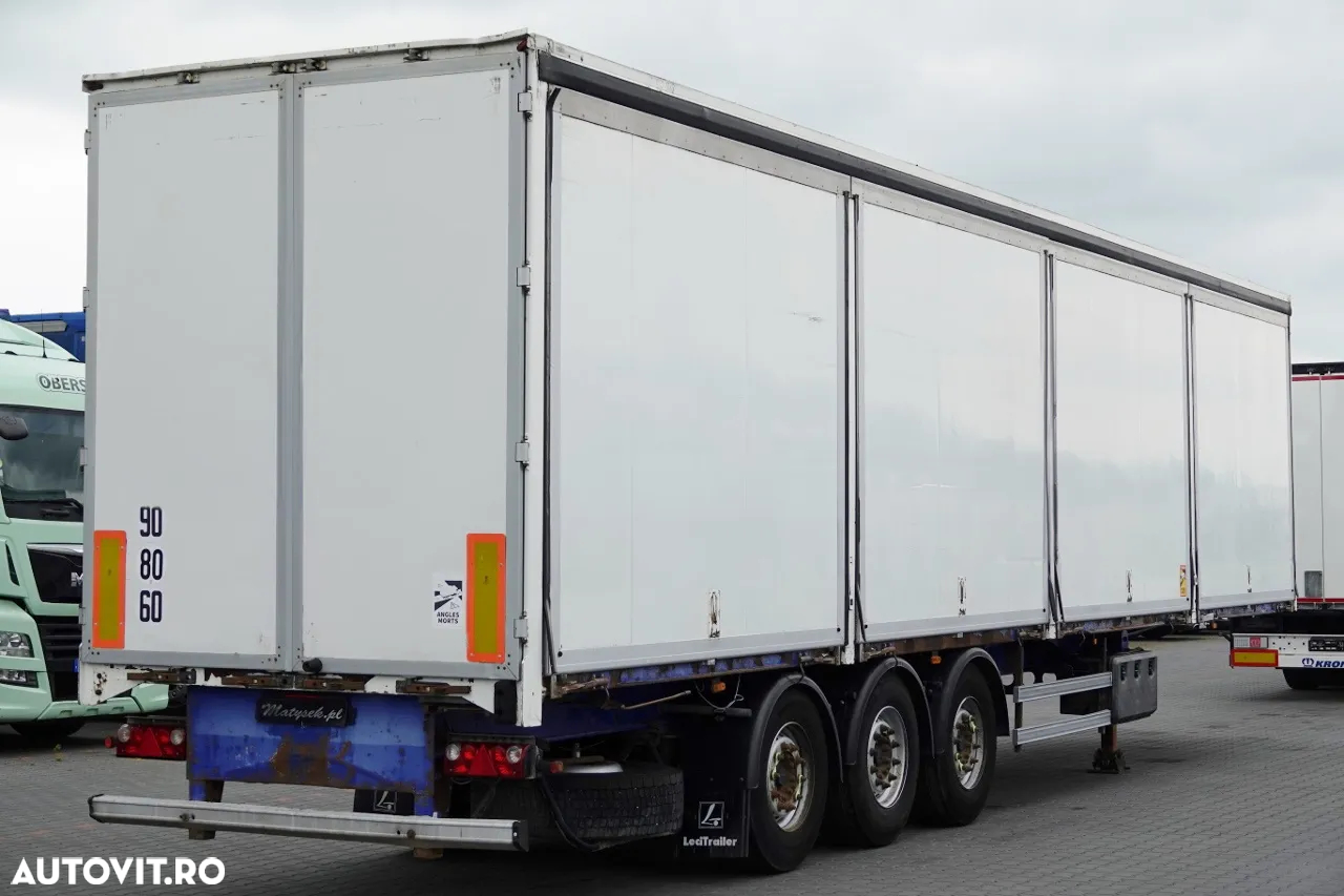 LeciTrailer CONTAINER / LADĂ / LATERALE DESCHISE / PLATĂ PUTERNICĂ PENTRU BALINĂ DE PODEA - 8