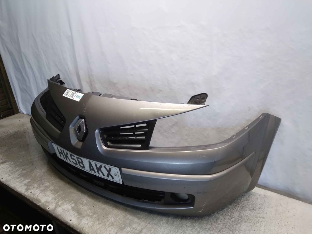 ^ ZDERZAK PRZÓD PRZEDNI RENAULT MEGANE 2 II SZARY GRAFITOWY HALOGENY - 2
