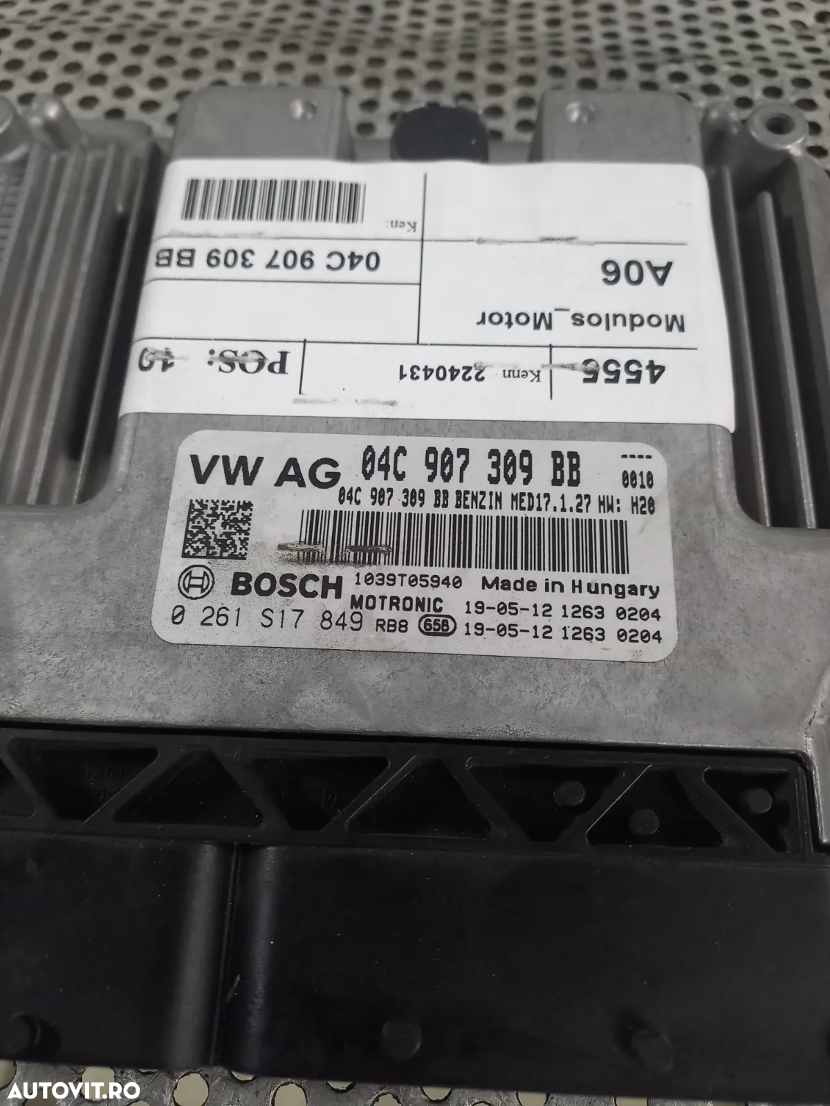 Calculator Motor Ecu Vw T-Roc Polo Seat Ibiza Arosa Skoda Fabia 1.0 TSI Cod 04CBB Dezmembrez Vw T-R - 6