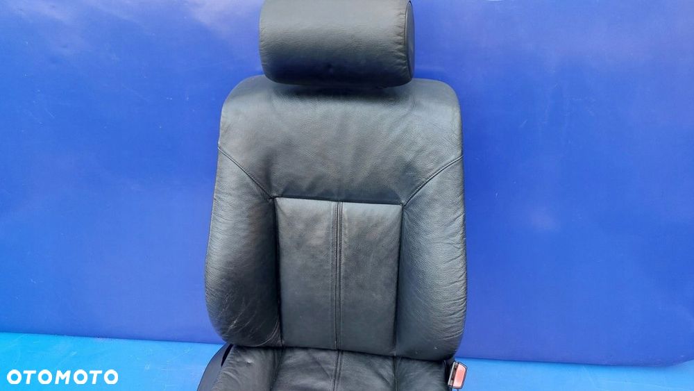 fotel pasażera prawy bmw 5 e39 czarna skóra eur - 8