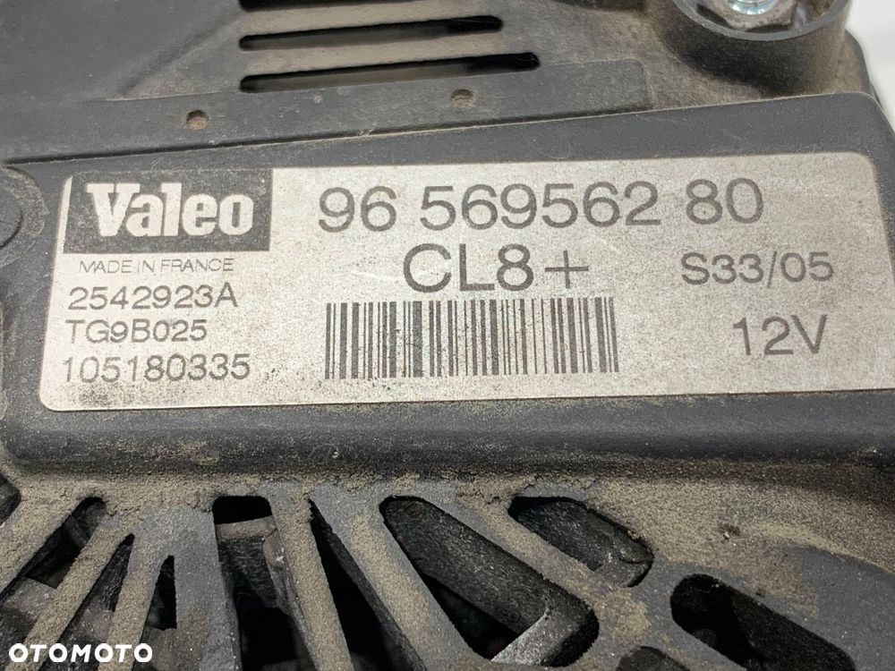 ALTERNATOR  PEUGEOT 307 (3A/C) 2000 - 2012 1.6 16V 80 kW [109 KM] benzyna 2000 - 2007 9656956280 - 5