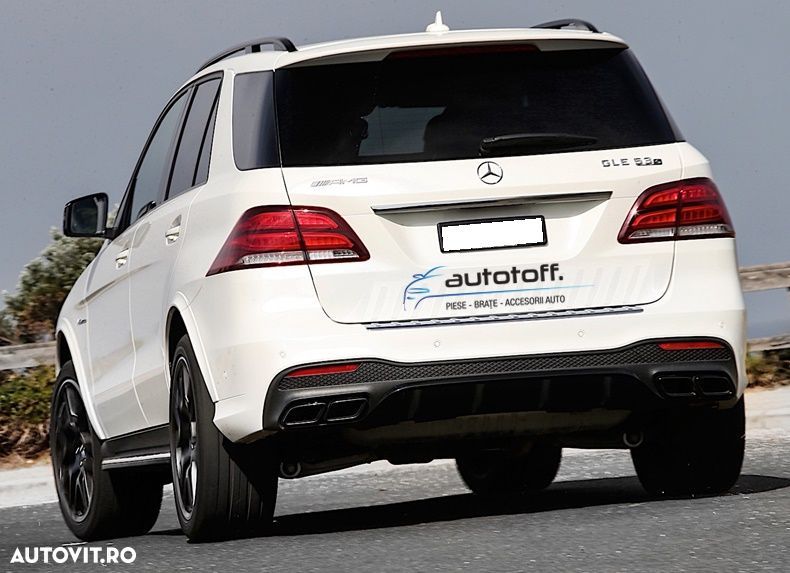 Difuzor bara spate Mercedes GLE W166 (15-18) Black AMG63 - 1