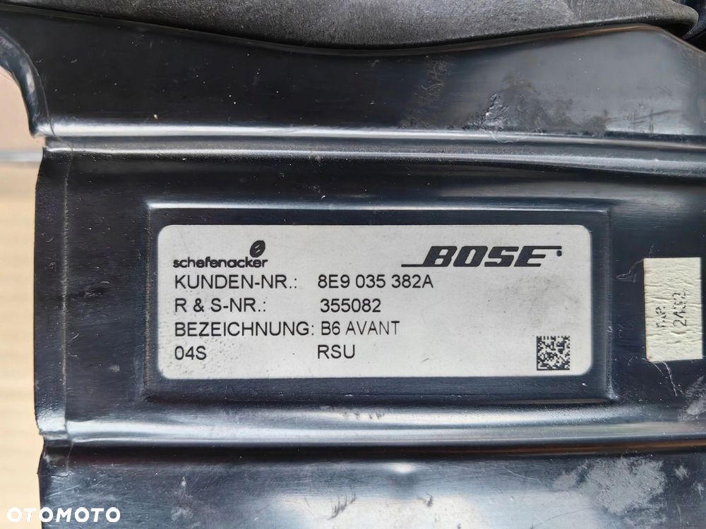 Głośniki subwoofer nagłośnienie BOSE Audi A4 B6 B7 kombi avant zestaw - 4