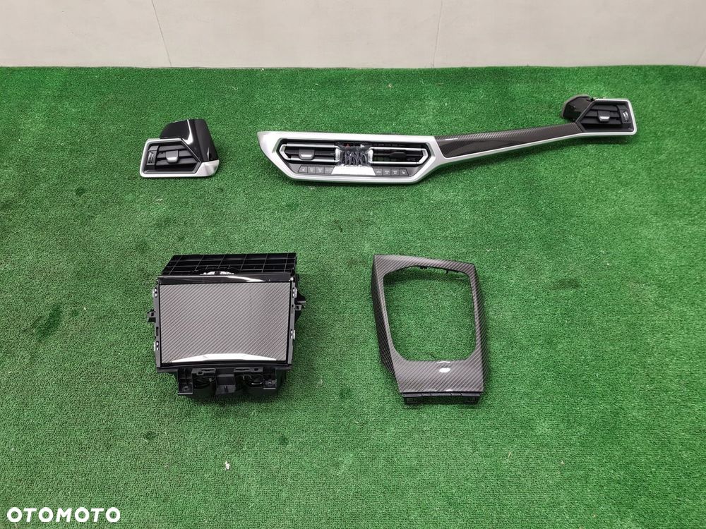 BMW 3 G20 PANEL KLIMATYZACJI DEKOR DEKORY CARBON LED KRATKI NAWIEW - 2
