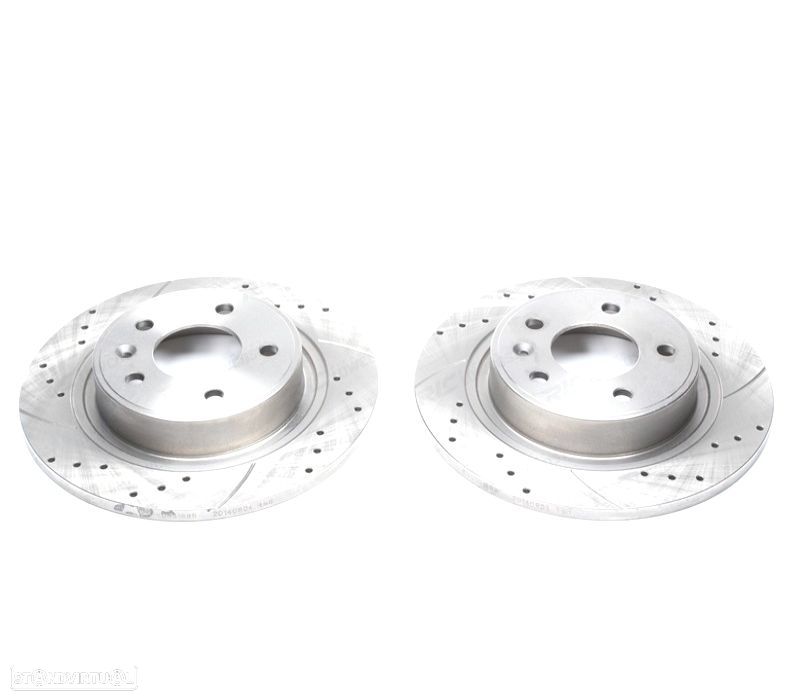 DISCOS DE TRAVÃO PARA NISSAN PERFURADOS RANHURADOS - 1