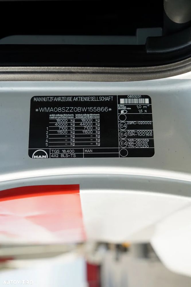 MAN TGS 18.400 / KIT / SISTEM HIDRAULIC / + BASCULĂ ALUMINIU / 26 M3 / 4.500 KG / JANTE DIN ALIAJ / 2017 - 36